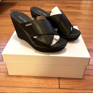 Calvin Klein Jacolyn Wedge Sandals